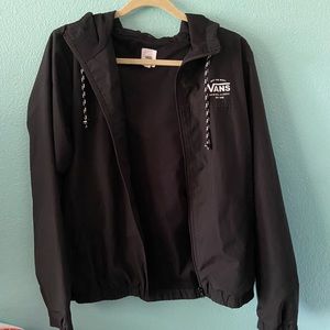 womens black vans windbreaker